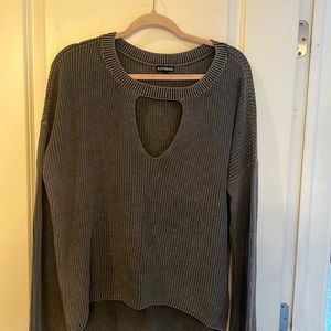 Express gray sweater